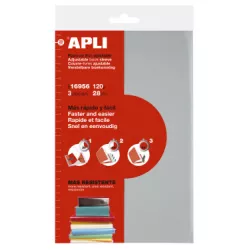 FORRO LIBRO AJUSTABLE 3U 28CMS APLI 16956