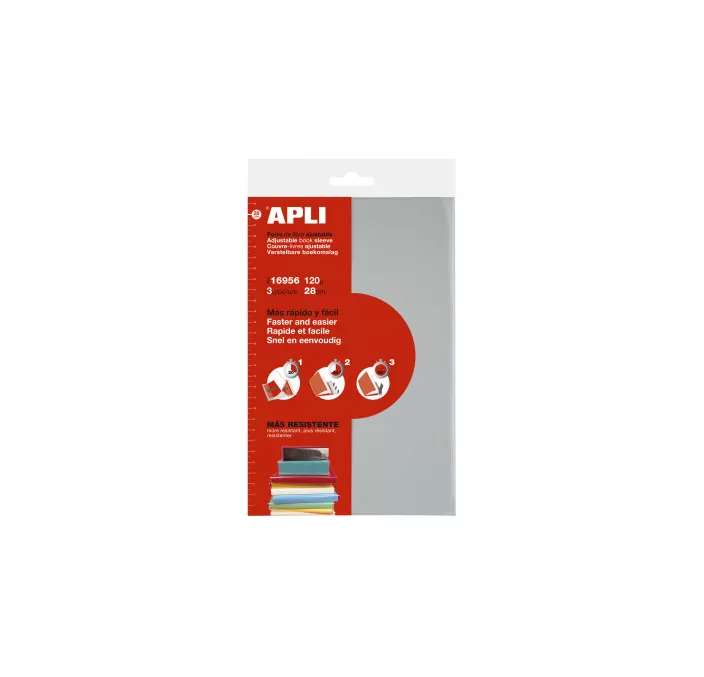 FORRO LIBRO AJUSTABLE 3U 28CMS APLI 16956