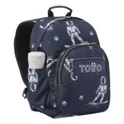 MOCHILA ESCOLAR ESTAMPADO ASTRONATURAS TOTTO MA04ECO018-2220J-5JI