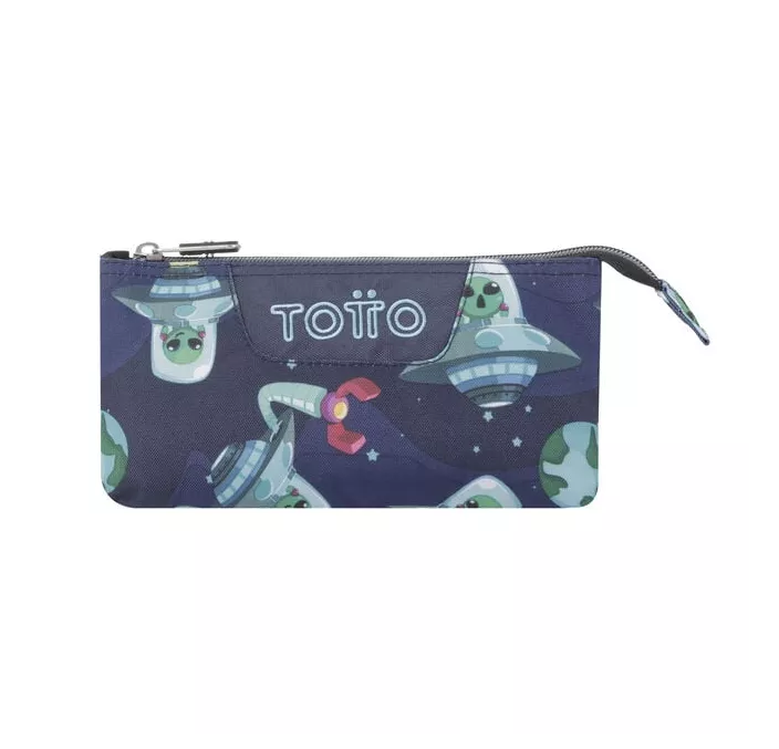 PORTATODO TRIPLE PLANETAS Y ALIENS TOTTO AC52ECO012-2220Z-5JY