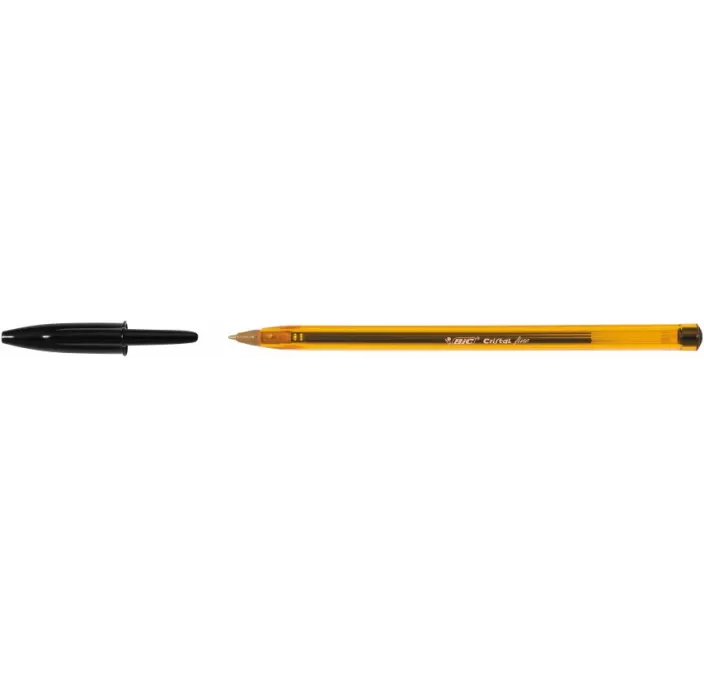 BOLIGRAFO PUNTA 0,8MM NEGRO CRISTAL ORIGINAL FINE BIC 134485 132955