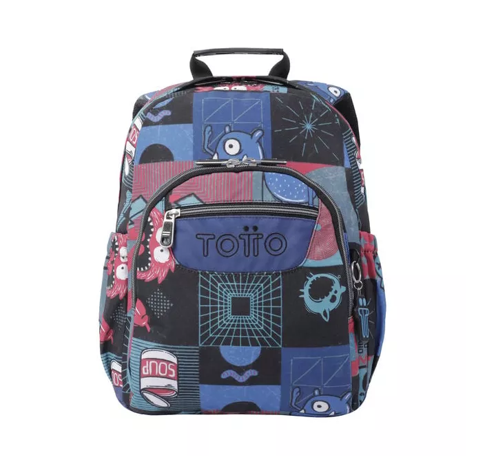MOCHILA ESCOLAR CYBER MONSTRUOS TOTTO MA04ECO018-2310J-6JP
