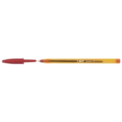 BOLIGRAFO PUNTA 0,8MM ROJO CRISTAL ORIGINAL FINE BIC 134379 132979