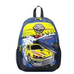 MOCHILA ESCOLAR PEQUEÑA CARRERAS DE COCHES TOTTO MJ04VLC001-2310-6J7S