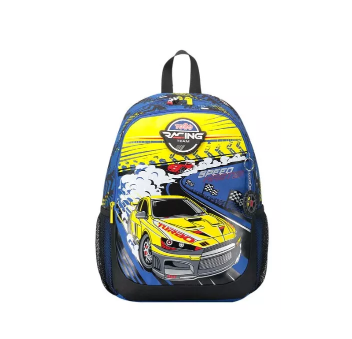 MOCHILA ESCOLAR PEQUEÑA CARRERAS DE COCHES TOTTO MJ04VLC001-2310-6J7S