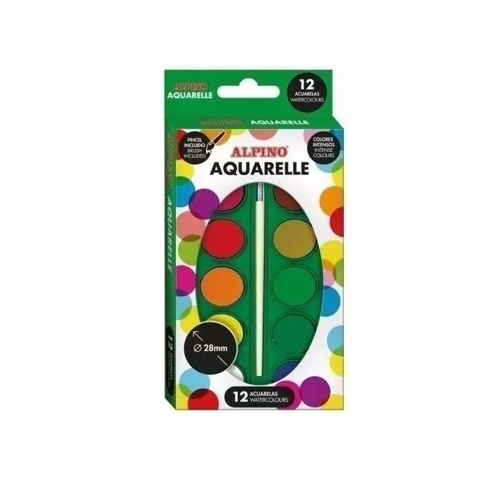 ACUARELAS ALPINO 12 COLORES ALPINO AQ000001