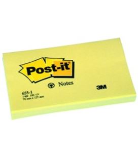 Notas adhesivas 127x76 amarillo post it 655 3m - 3M655