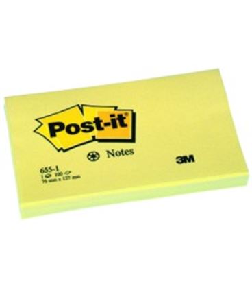 Notas adhesivas 127x76 amarillo post it 655 3m - 3M655