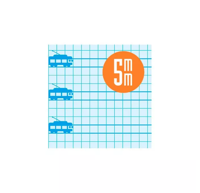 CUADERNO A4 5MM 50H 70G CUADROVIA T.PLASTIC FLUOR SURTIDO LAMELA 06A4P05