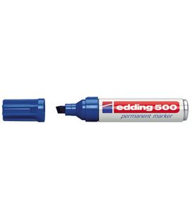 Rotulador permanente biselada recarg azul edding 500-03