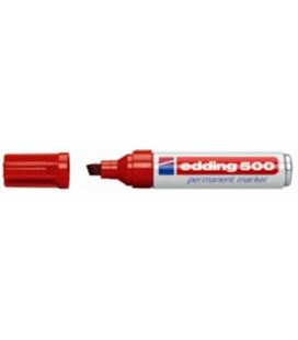 Rotulador permanente biselada recarg rojo edding 500-02