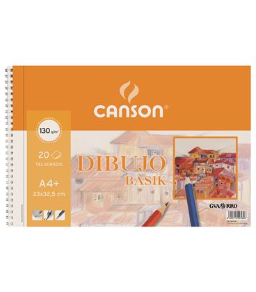 Bloc dibujo a3+ liso 20h. basik 130g canson guarro c200400694 - 230215