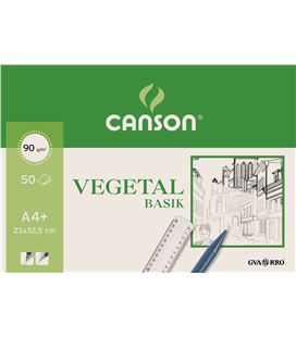 Papel vegetal bloc 50h a4+ guarro 200400714