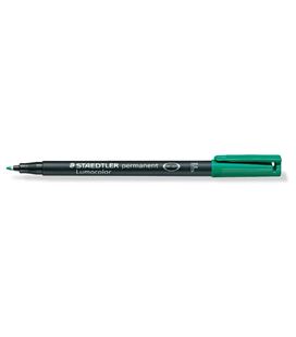 Rotulador permanente verde lumocolor 318 f staedtler 318-5