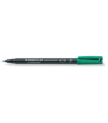 Rotulador permanente verde lumocolor 318 f staedtler 318-5 - 191179