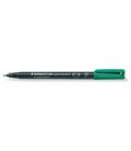 Rotulador permanente verde lumocolor 318 f staedtler 318-5