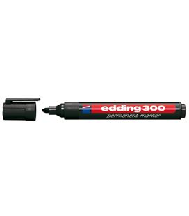 Rotulador permanente punta conica recargable negro edding 300-01 - 190969