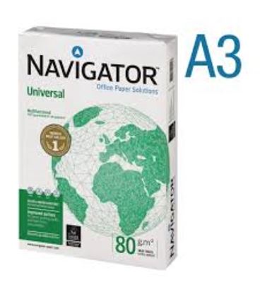 Papel a3 500h 80grs blanco multifuncion universal navigator - 119906