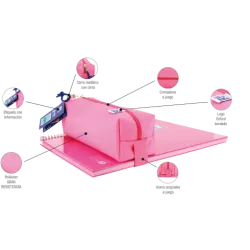 PORTATODO CUADRADO GRANDE COLORES VIVOS OXFORD 400150284