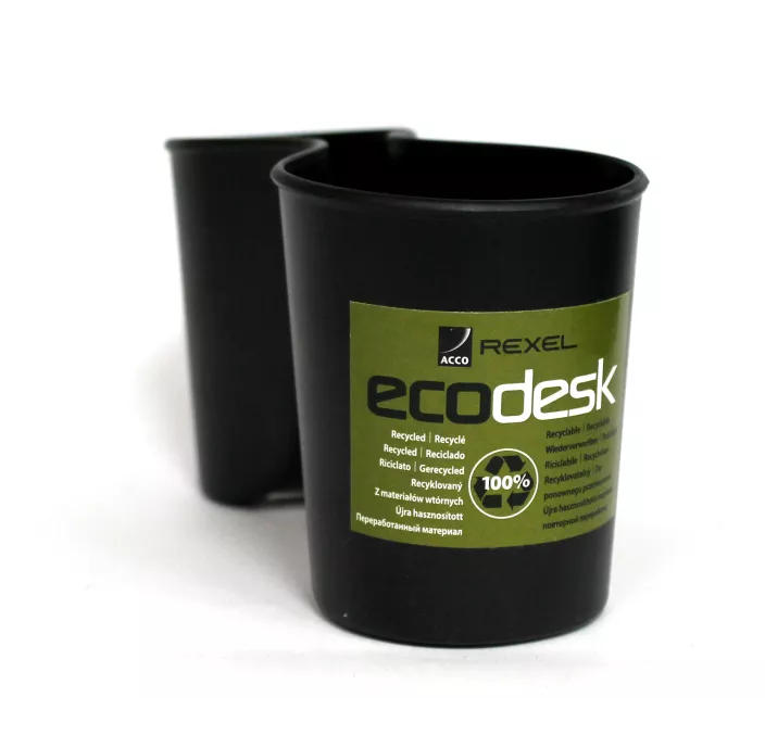 PORTALAPICES DOBLE NEGRO ECODESK REXEL 2102009