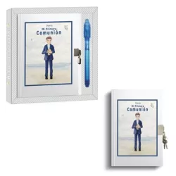 DIARIO COMUNION NIÑO PLAYA + BOLÍGRAFO MÁGICO ARGUVAL 47621