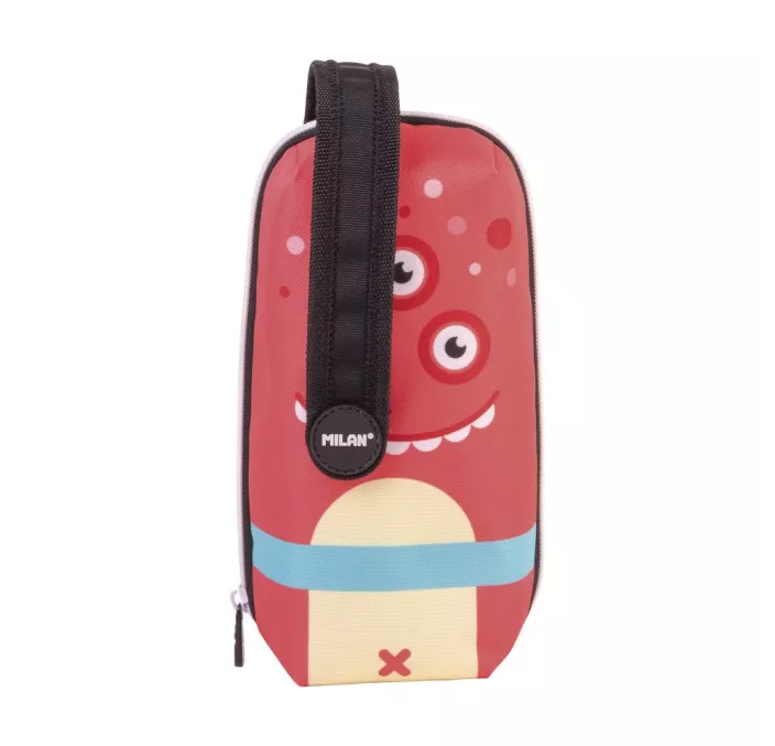 PLUMIER 4 ESTUCHES CONT ALIENS ROJO MILAN 08872ALNR