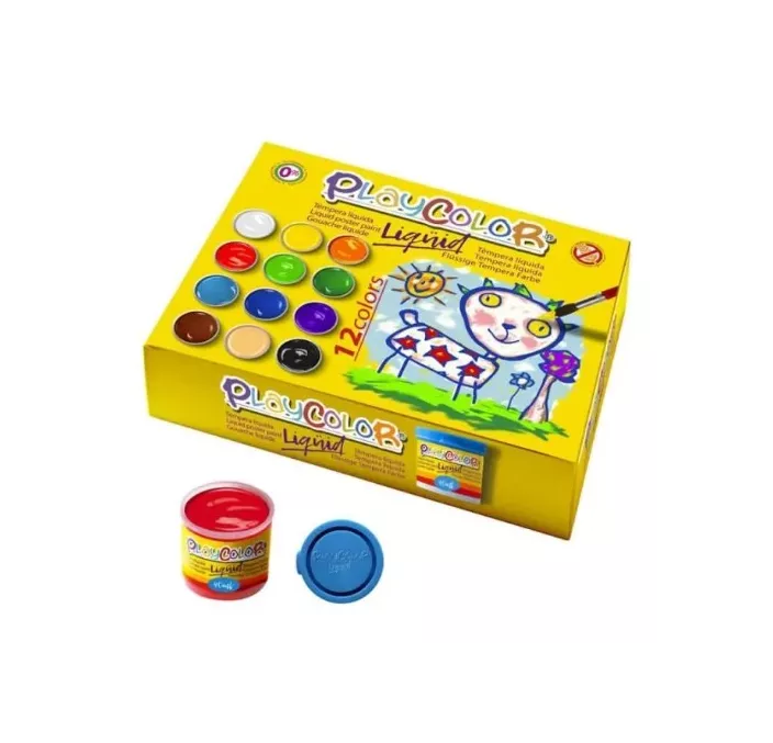 TEMPERA LIQUIDA BASIC 12UND 40ML PLAYCOLOR 19941