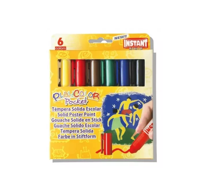 TEMPERA SOLIDA POCKET 6UND 5GRS PLAYCOLOR 10511