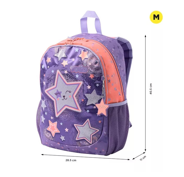 MOCHILA MEDIANA STAR CAT M TOTTO MJ04STC002-2410-4Q8M