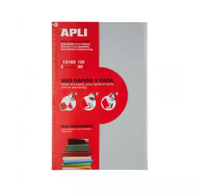 FORRO LIBRO AJUSTABLE 3U 30CMS APLI 13183