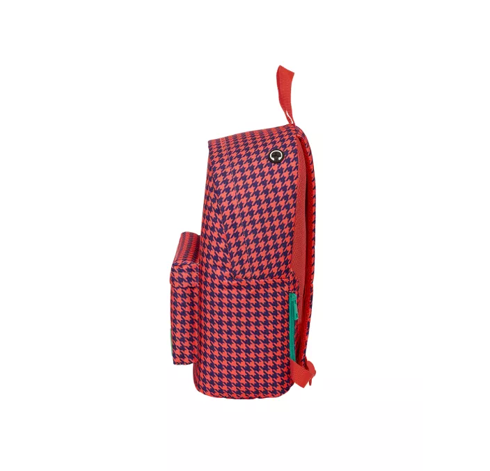 MOCHILA GRANDE ORDENADOR "PATA DE GALLO CORAL" SAFTA 103808