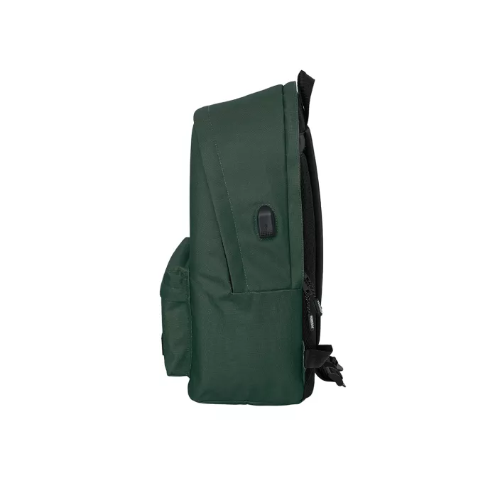 MOCHILA DOBLE PORTATIL 15,6"+USB MUNICH BASICOS "VERDE" SAFTA 642423820