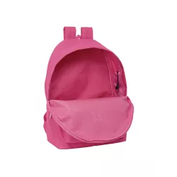 MOCHILA DOBLE PORTATIL 15,6"+USB MUNICH BASICOS "FUCSIA" SAFTA 642407820