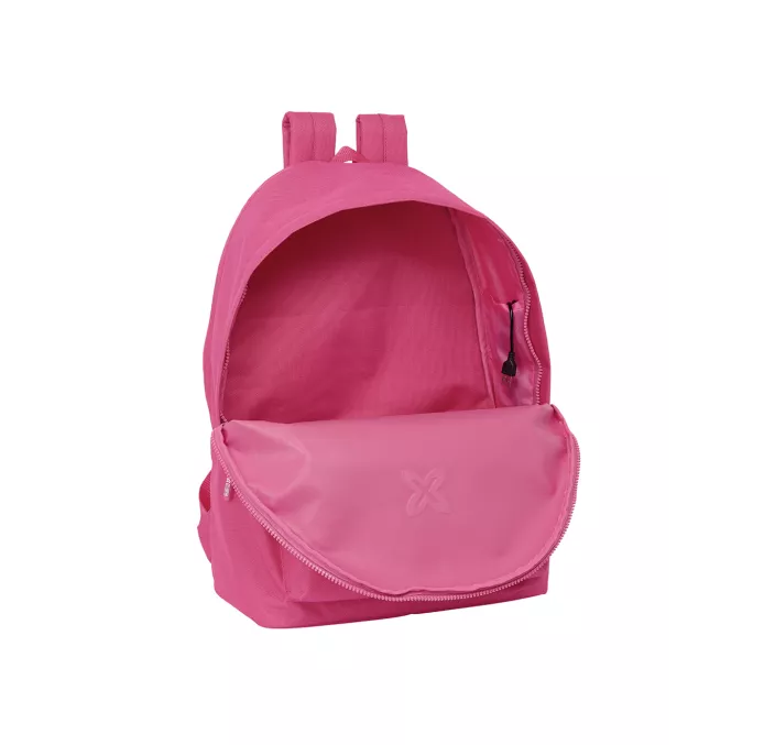 MOCHILA DOBLE PORTATIL 15,6"+USB MUNICH BASICOS "FUCSIA" SAFTA 642407820