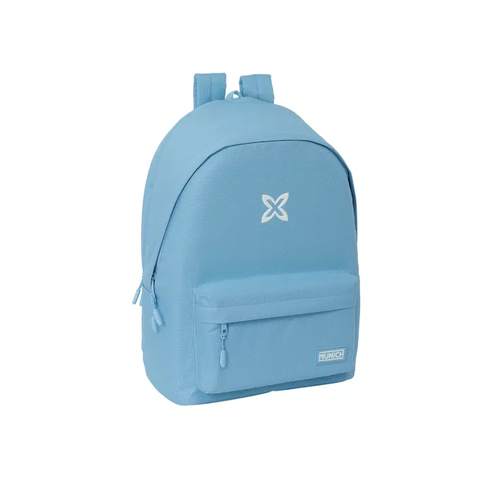 MOCHILA DOBLE PORTATIL 15,6"+USB MUNICH BASICOS "AZUL" SAFTA 642409820