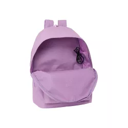 MOCHILA DOBLE PORTATIL 15,6"+USB MUNICH BASICOS "LILA" SAFTA 642411820