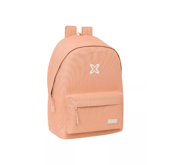 MOCHILA DOBLE PORTATIL 15,6"+USB MUNICH BASICOS "PEACH" SAFTA 642414820