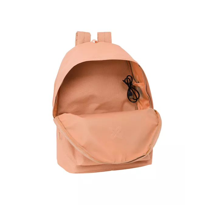 MOCHILA DOBLE PORTATIL 15,6"+USB MUNICH BASICOS "PEACH" SAFTA 642414820