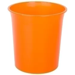 PAPELERA PLASTICO CERRADA 16 LITROS TRASLUCIDO NARANJA PTRNA 14401065