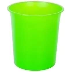 PAPELERA PLASTICO CERRADA 16 LITROS TRASLUCIDO KIWI PTRKI 14401313