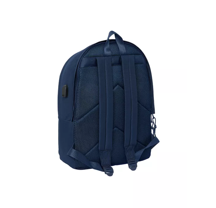 MOCHILA DOBLE PARA PORTATIL 15,6"+USB REAL MADRID MARINO SAFTA 642469820