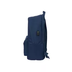 MOCHILA DOBLE PARA PORTATIL 15,6"+USB REAL MADRID MARINO SAFTA 642469820