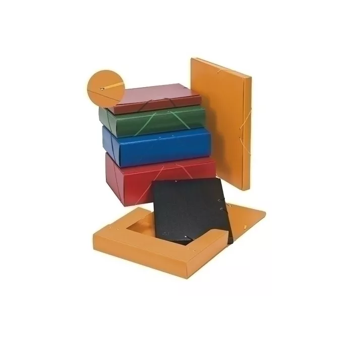 CARPETA PROYECTOS CARTON PINTADO Fº GOMAS 120MM ROJO CARCHIVO 370BM32