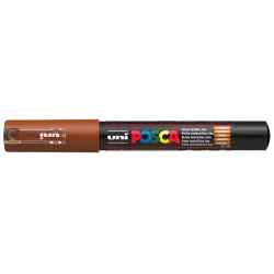 ROTULADOR PERMANENTE 1MM MARRON PC-1M POSCA UNI 654040