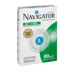 PAPEL A4 500H 80GRS BLANCO MULTIFUNCION UNIVERSAL NAVIGATOR