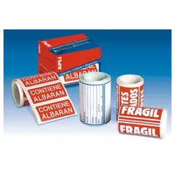 ETIQUETAS ADHESIVAS ROLLO ENVIO 82X100 200UDS APLI 324