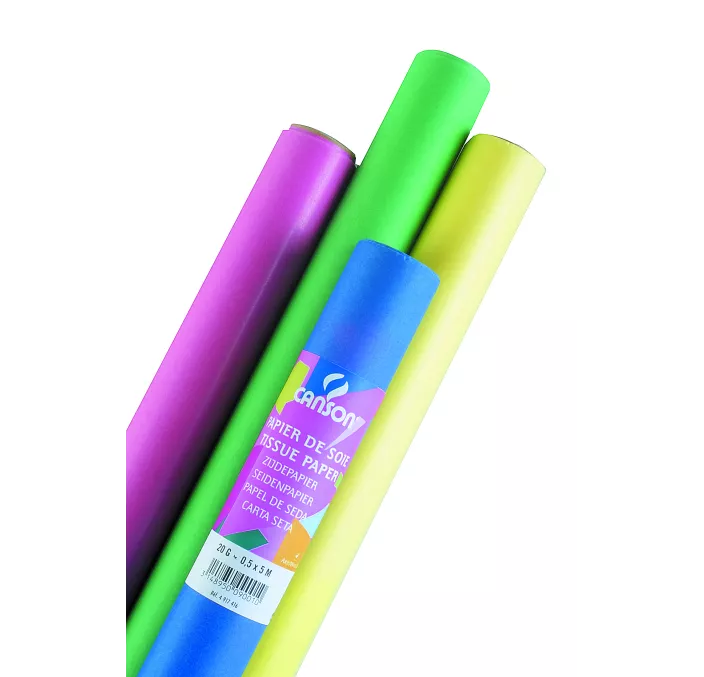 PAPEL SEDA ROLLO 50CMSX5MTS NEGRO CANSON C200992671