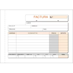 TALONARIO FACTURA 8º APAISADO 50H ORIGINAL+COPIA LOAN T-67 620674