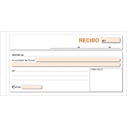 TALONARIO RECIBO DUPLI 207X109MM 50H 2T LOAN T-60