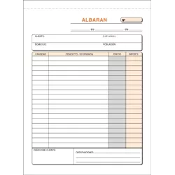 TALONARIO ALBARAN 4º NATURAL ORIGINAL+COPIA LOAN T-120 421202